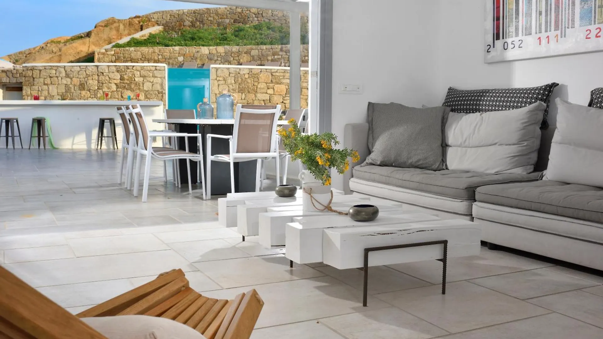 Villa Sapphire 6Bed With Pool And Hot Tub In Ornos 奥诺斯