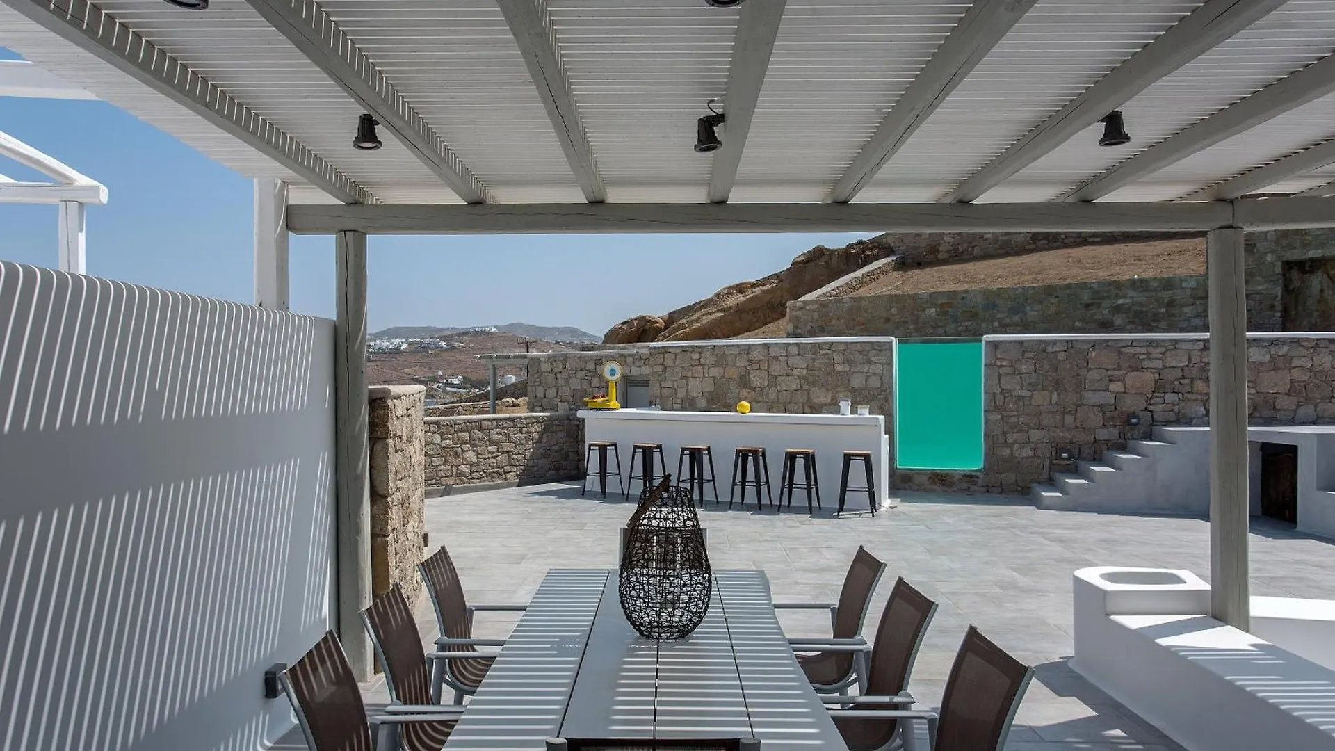 Villa Sapphire 6Bed With Pool And Hot Tub In Ornos  奥诺斯