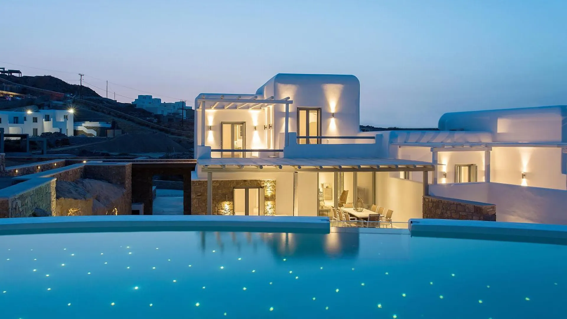 Villa Sapphire 6Bed With Pool And Hot Tub In Ornos 0*, 奥诺斯 希腊