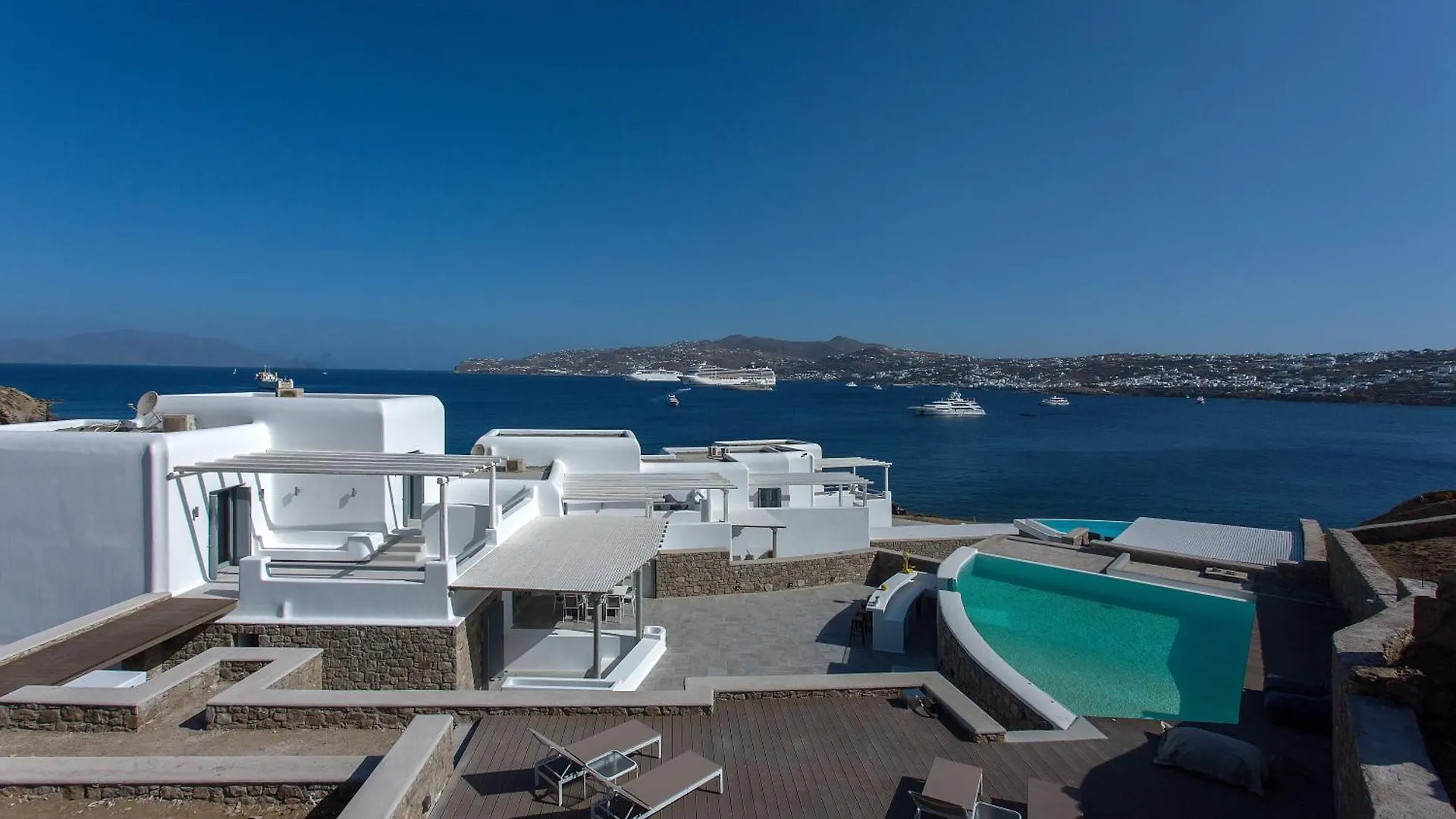 Villa Sapphire 6Bed With Pool And Hot Tub In Ornos 奥诺斯