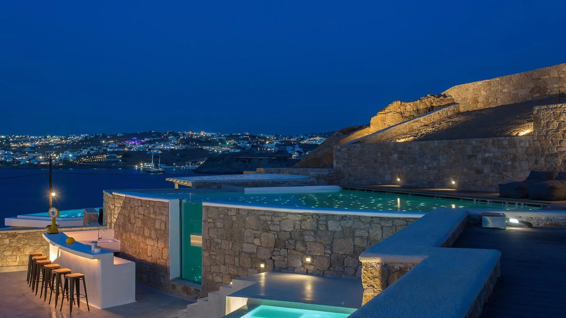 Villa Sapphire 6Bed With Pool And Hot Tub In Ornos  奥诺斯